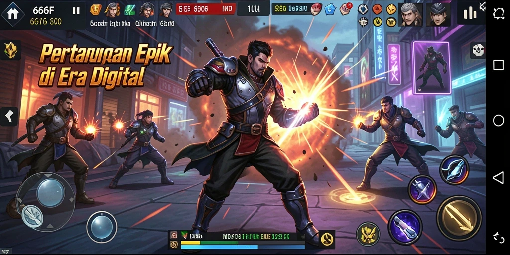 Gameplay mendebarkan di <strong>666F</strong> dengan karakter yang bertarung sengit.