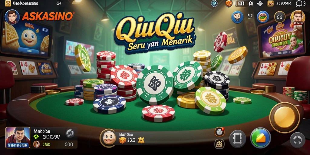 Tampilan gameplay menarik dalam ASKASINO QiuQiu.
