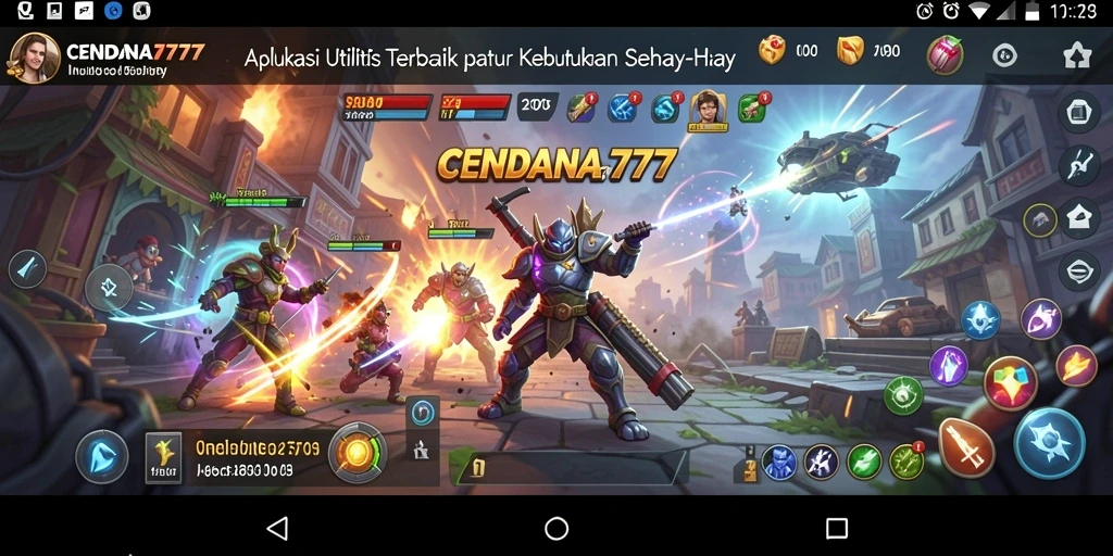 Screenshot utama CENDANA777 menampilkan antarmuka aplikasi yang user-friendly.