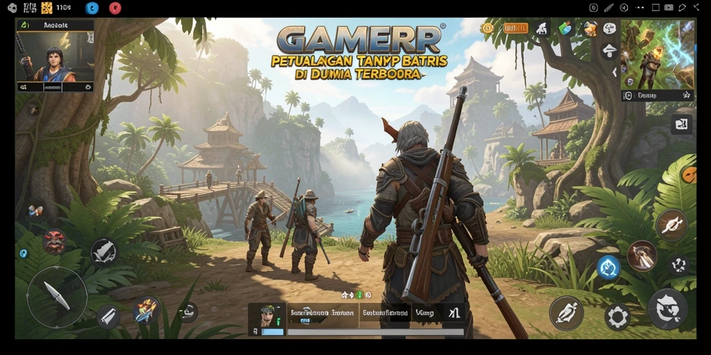 Menampilkan gameplay GAMERP yang seru dalam dunia terbuka.