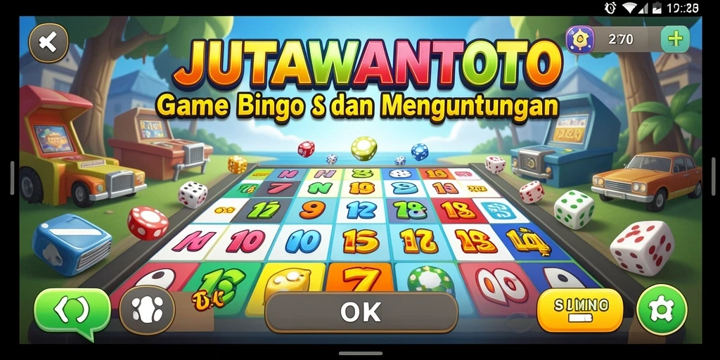 Screenshot gameplay Bingo JUTAWANTOTO yang seru dan interaktif.