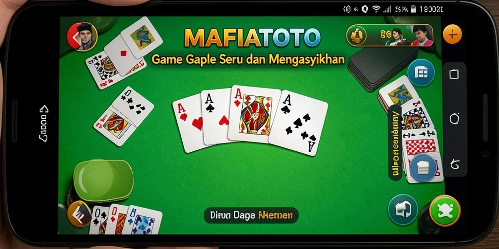 Tampilan gameplay Gaple yang mengasyikkan di MAFIATOTO.