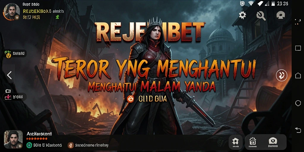 Tangkapan layar menunjukkan gameplay menegangkan dari REJEKIBET.