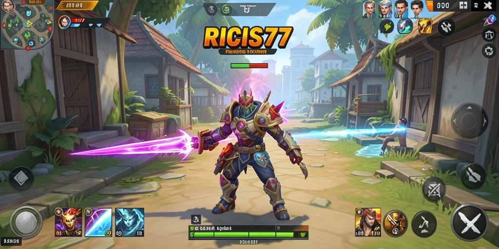 Tampilan antarmuka RICIS77 yang modern dan fungsional.